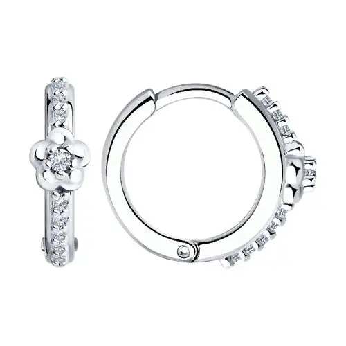 Серьги детские из серебра вид 1