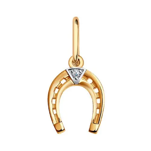 Подвеска декоративная из красного золота