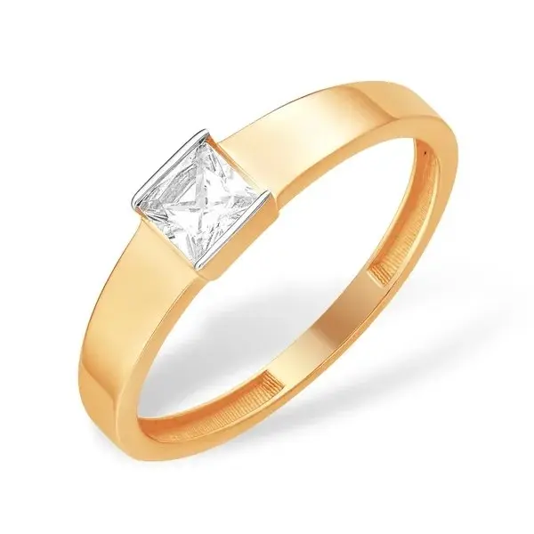 Кольцо декоративное из красного золота