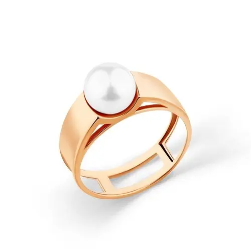 Кольцо декоративное из красного золота