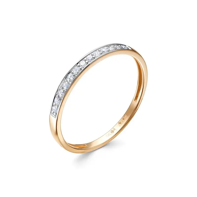 Кольцо декоративное из комбинированного золота