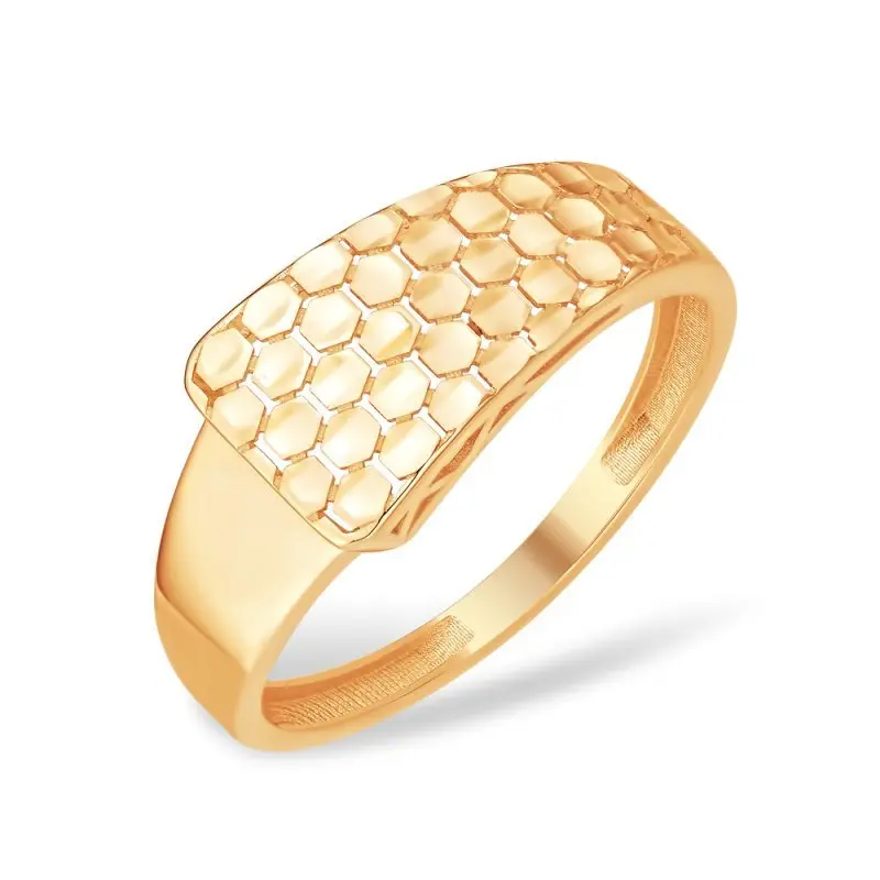 Кольцо декоративное из красного золота