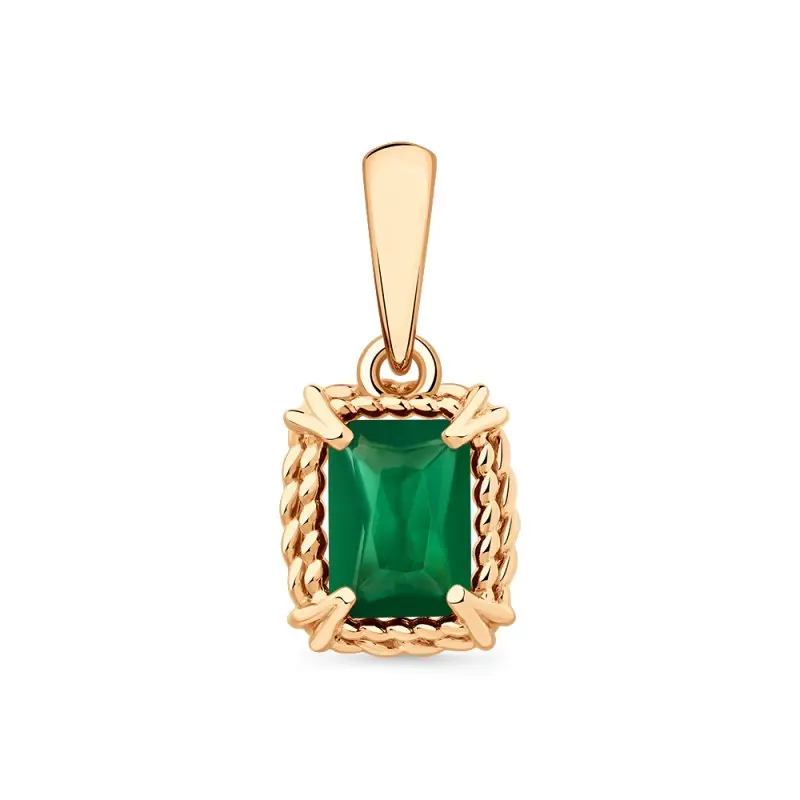 Подвеска декоративная из красного золота