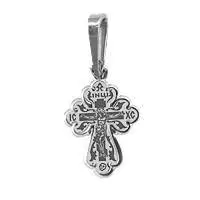 Подвеска крест из красного золота