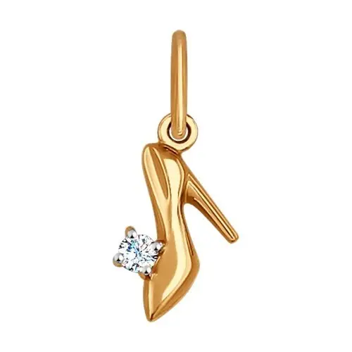 Подвеска декоративная из красного золота вид 1