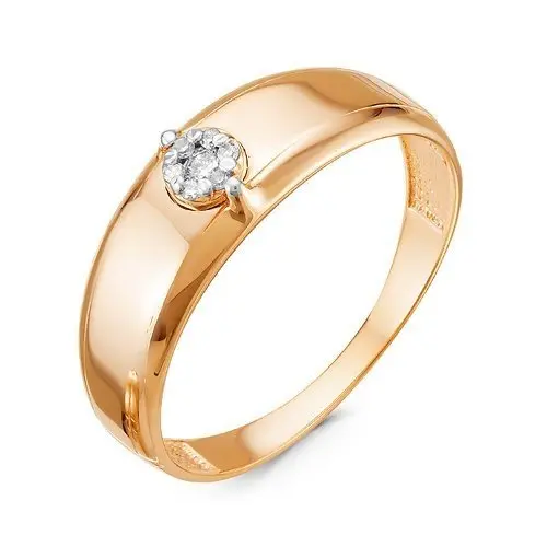 Кольцо декоративное из красного золота