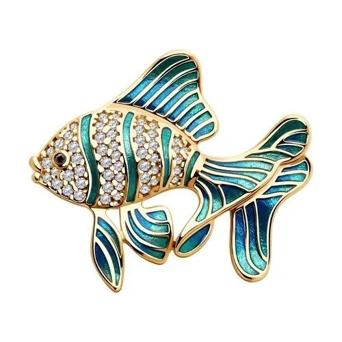 Брошь из позолоты