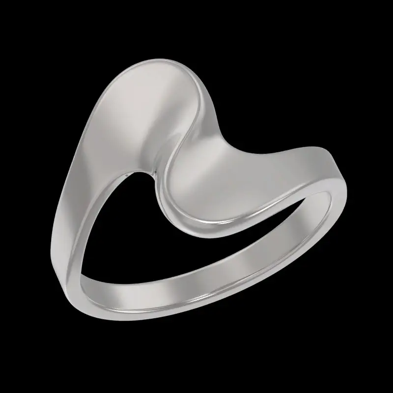 Кольцо декоративное из серебра