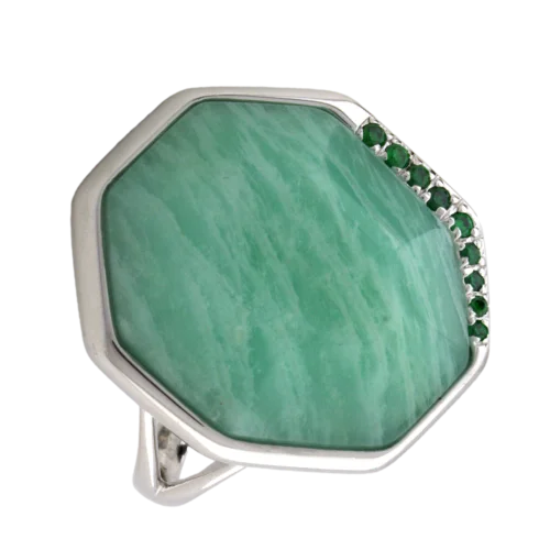 Кольцо декоративное из серебра