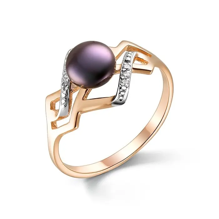 Кольцо декоративное из красного золота