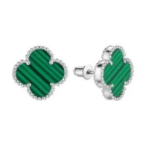 Серьги пуссеты из серебра