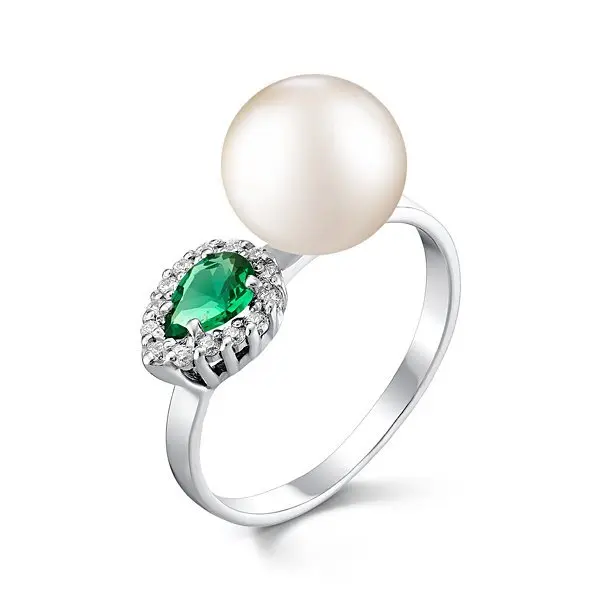 Кольцо декоративное из серебра