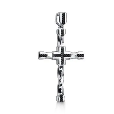 Подвеска мужская из серебра вид 1