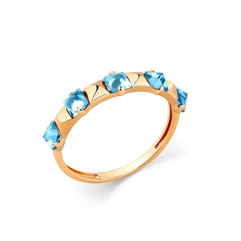 Кольцо декоративное из красного золота