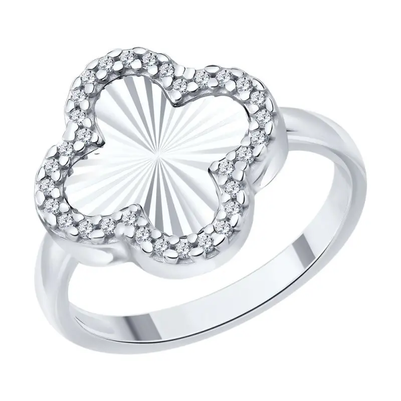 Кольцо декоративное из серебра