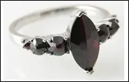 Кольцо декоративное из серебра