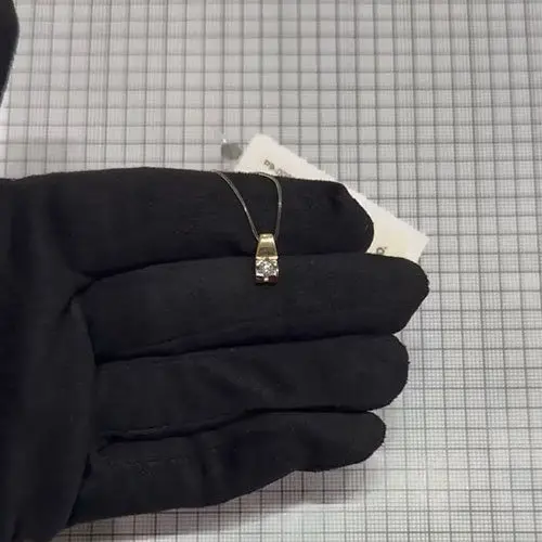 Подвеска бегунок из красного золота