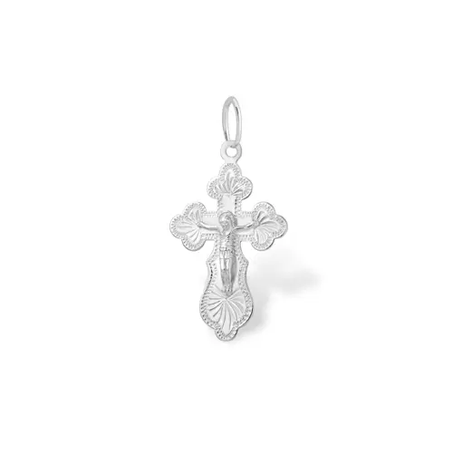 Подвеска крест из серебра