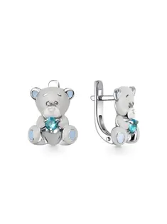 Серьги детские из серебра