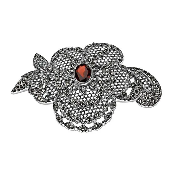 Брошь из серебра