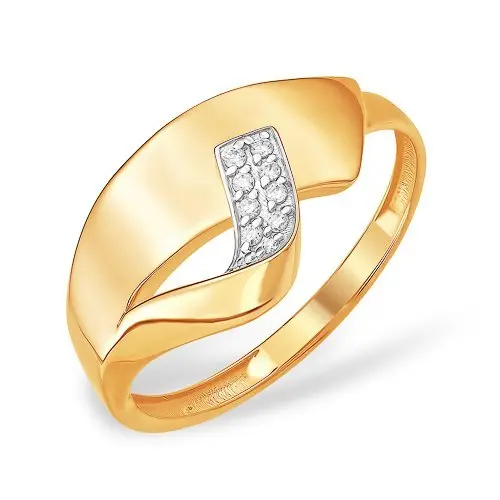 Кольцо декоративное из красного золота