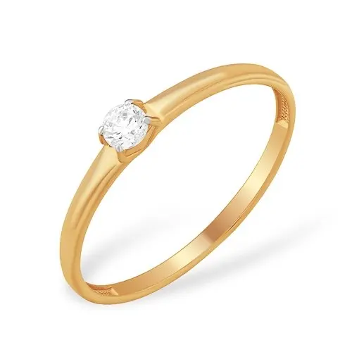 Кольцо декоративное из красного золота