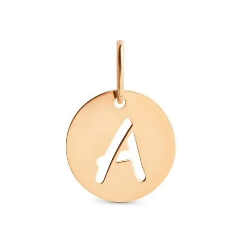 Подвеска буква из красного золота