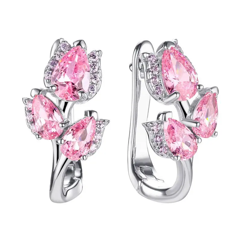 Серьги с английским замком из серебра