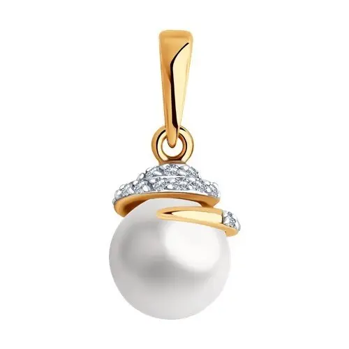 Подвеска декоративная из красного золота