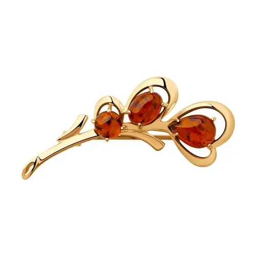 Брошь из позолоты