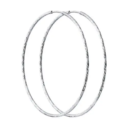 Серьги конго из серебра вид 1