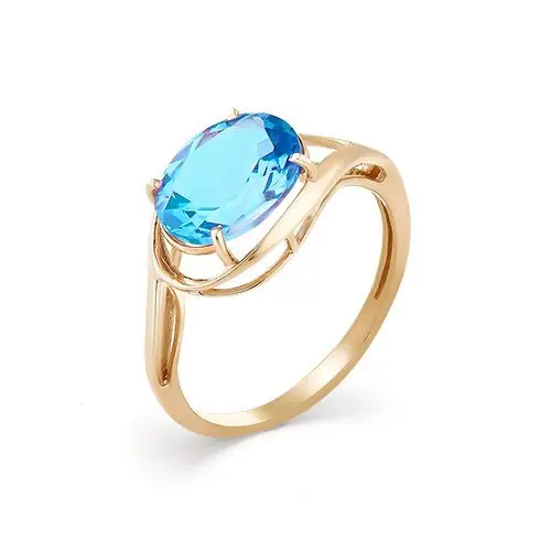 Кольцо декоративное из красного золота