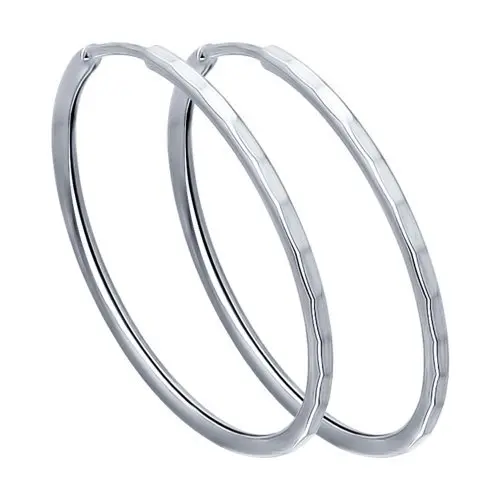 Серьги конго из серебра