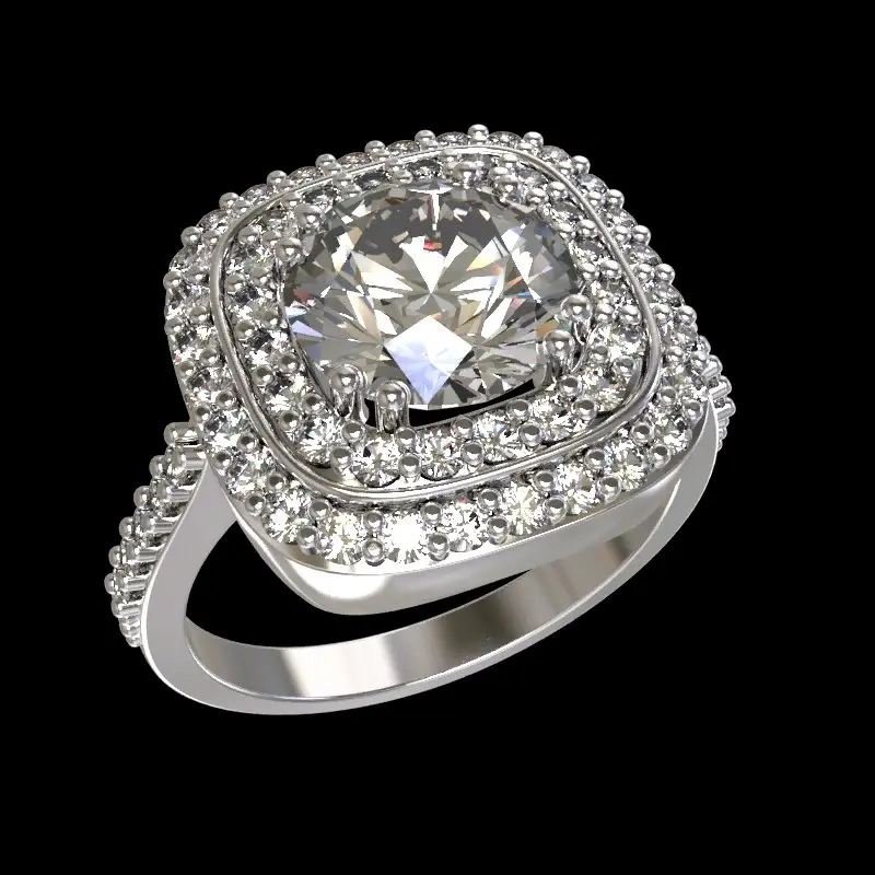 Кольцо декоративное из серебра