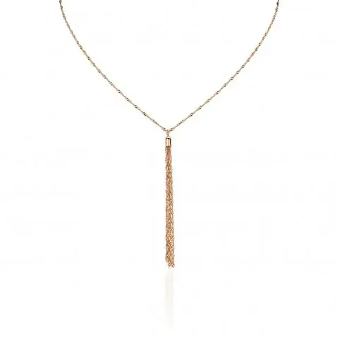 Цепь колье из красного золота