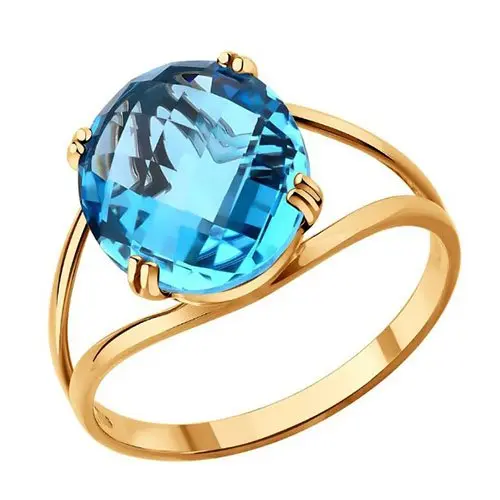 Кольцо декоративное из красного золота