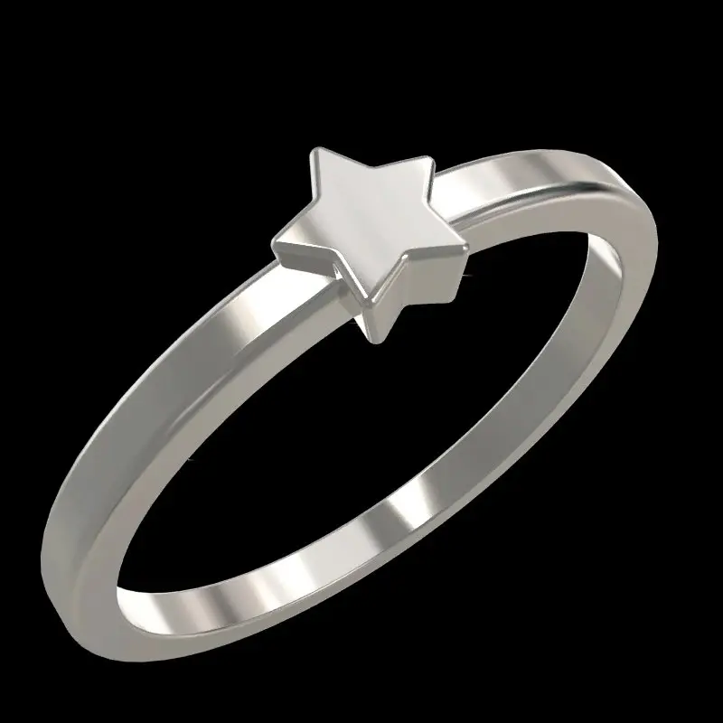 Кольцо декоративное из серебра