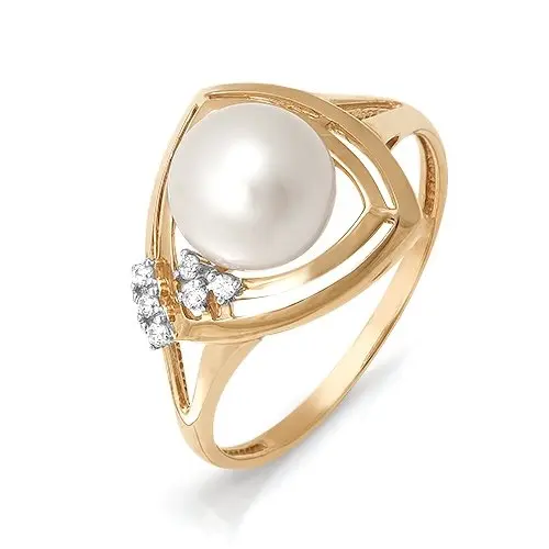 Кольцо декоративное из красного золота