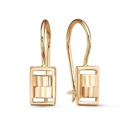 Серьги детские из красного золота