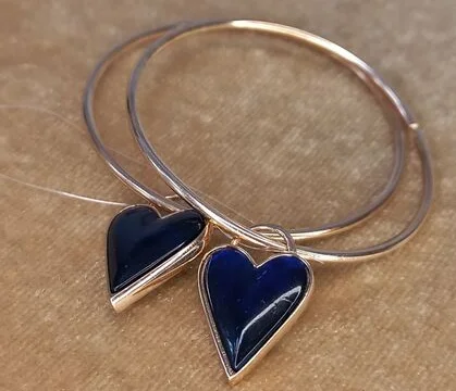 Серьги конго из позолоты