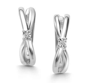 Серьги с английским замком из серебра