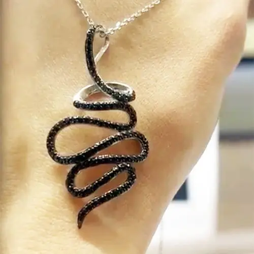 Цепь колье из серебра