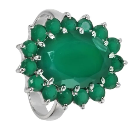 Кольцо декоративное из серебра