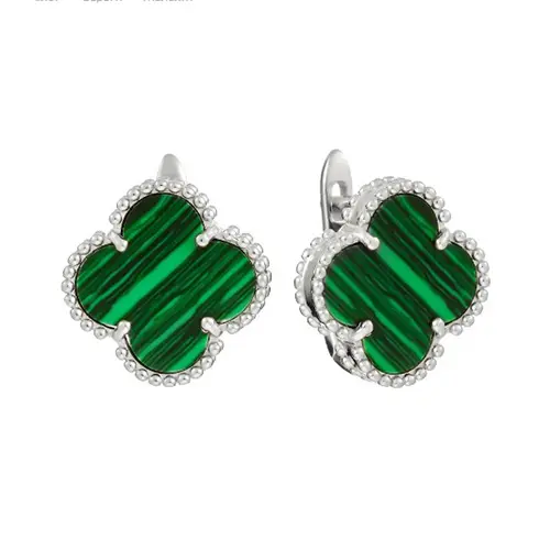 Серьги с английским замком из серебра