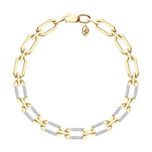 Браслет декоративный из красного золота