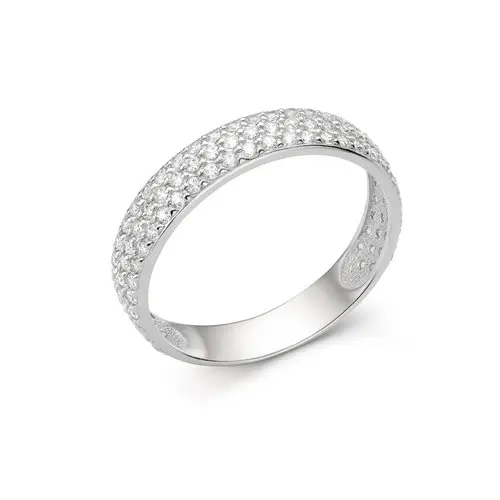 Кольцо декоративное из белого золота