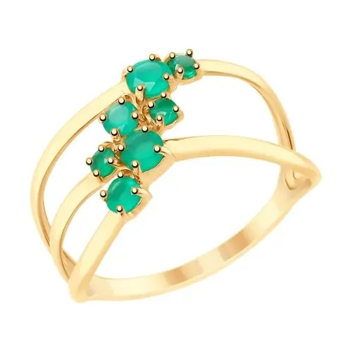 Кольцо декоративное из красного золота