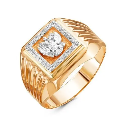 Печатка из комбинированного золота