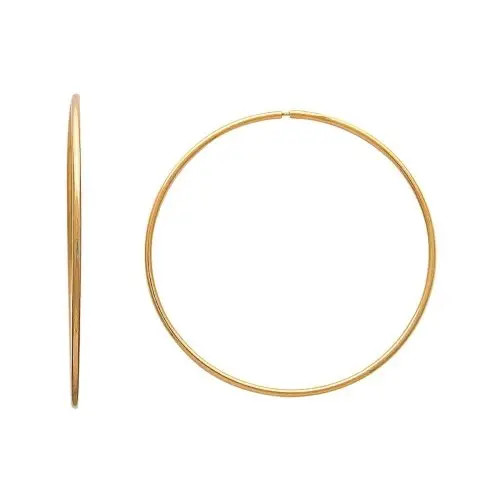 Серьги конго из красного золота