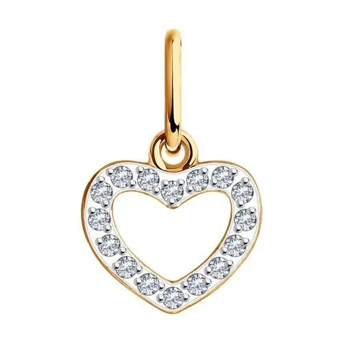 Подвеска декоративная из комбинированного золота